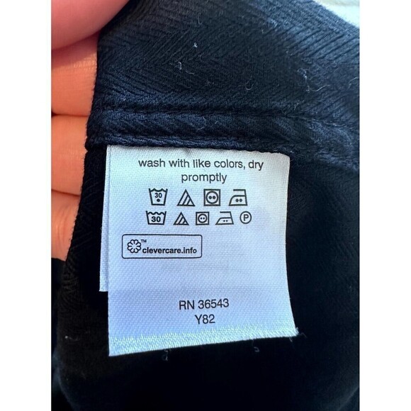 Michael Kors Mens Stretch Slim Fit Button-Up Shirt Mens Size 16.5 32/33 Black - Picture 9 of 16